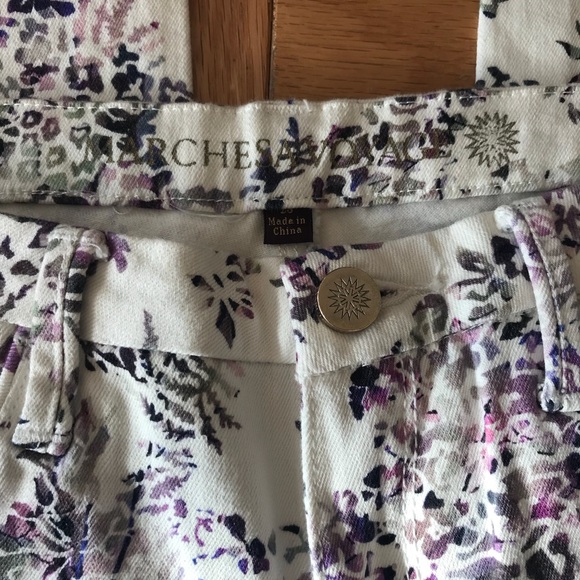 Marchesa Voyage floral print skinny jeans. - Picture 6 of 6